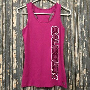 Under Armour Heat Gear Racerback Ribbed Tank Top Fushia Womens  Salisbury Small